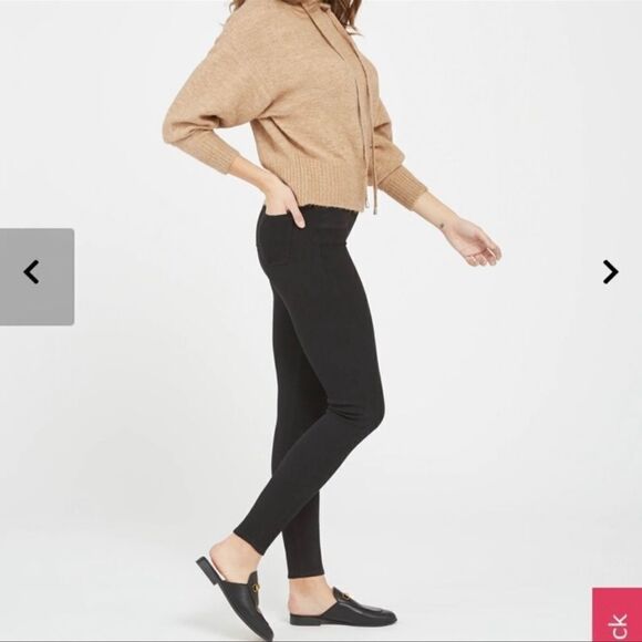 Spanx Jean-ish Black Ankle Leggings S - Picture 3 of 8